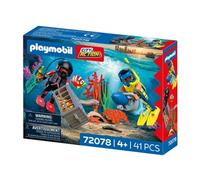 Playmobil Jouet City Action Plongeur de Police 72078 – 2 figurines, scooter sous‑marin