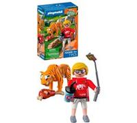 Playmobil - Zoo: Tiger And Visitor (72089) Toy NEUF
