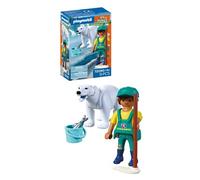 Playmobil - Zoo: Polar Bear And Zookeeper (72090) Toy NEUF