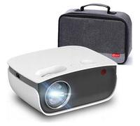 720P Natif Vidéoprojecteur WIFI FLZEN M2, 4000 Lumen LED Mini Rétroprojecteur Home Cinéma 200 Max Airplay Miracast Recopier l’écran avec Sac de Transport Câble HDMI G