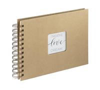 [7210] Hama Album à spirale "Craft", 24 x 17 cm, 40 pages en papier kraft