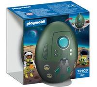 72103 oeuf 2en1 Mission Espace, L'espace, 39 pieces, Cadeau a Pâques, des 4 ans Bleu