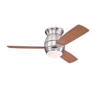 Westinghouse Ventilateur de plafond Halley 48 W Ø112 cm éclairage télécommande nickel