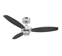 72289 Ventilateur de plafond d'intérieur à trois pales Jet I de 105 cm, finition en nickel brossé