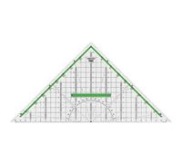 [723320000] M+R Equerre géométrique, hypoténuse: 320 mm, transparent