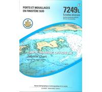 7249l ports et mouillages en finistere sud - Carte marine officielle - Collectif - Epshom - Atlas / carte