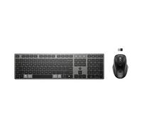 725 - Ensemble clavier et souris - multi-appareils, rechargeable, alimenté par SuperCapacitor - full size - sans fil - 2.4 GHz, Bluetooth - Espagnol