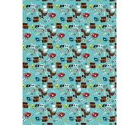 728 - Pochette 20 feuilles Décopatch - Bleu