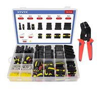 728PCS Imperméable à l'eau Connecteurs électrique connecteur étanche, 1/2/3/4/5/6pin avec fusibles de prise Kit d'assortiment pour le camion de bateau automatique de moto