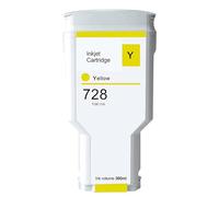 728Y Cartouche d'encre de Recharge Tampon Encreur pour imprimante HP F9J68A F9K17A F9K16A F9K15A compatible avec imprimante HP DesignJet T730 DesignJet T830 MFP Jaune 300 ml