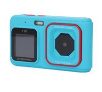 72MP 2.5K Dual Screen Compact Camera with 16X Zoom in Blue