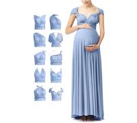72styles Robe Maternité Multiposition, Baby Shower, Mariage, Soirée | Robe Infinity Longue Femme Enceinte - Élastique & Transformable pour Shooting Photo, Baby Shower, Mariage, Soirée