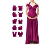 72styles Robe Maternité Multiposition, Baby Shower, Mariage, Soirée | Robe Infinity Longue Femme Enceinte - Élastique & Transformable pour Shooting Photo, Baby Shower, Mariage, Soirée