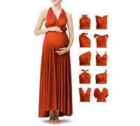 72styles Robe Maternité Multiposition, Baby Shower, Mariage, Soirée | Robe Infinity Longue Femme Enceinte - Élastique & Transformable pour Shooting Photo, Baby Shower, Mariage, Soirée