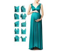 72styles Robe Maternité Multiposition, Baby Shower, Mariage, Soirée | Robe Infinity Longue Femme Enceinte - Élastique & Transformable pour Shooting Photo, Baby Shower, Mariage, Soirée