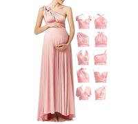 72styles Robe Maternité Multiposition, Baby Shower, Mariage, Soirée | Robe Infinity Longue Femme Enceinte - Élastique & Transformable pour Shooting Photo, Baby Shower, Mariage, Soirée