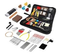 72X Repairing Maintenance Tool Kit with Carry Bag - Electric Guitar Tool Kit - String Instrument Care Set for Musicians, Includes Strings Picks Bridge Pins