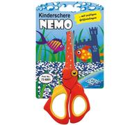 Wedo Ciseaux enfants Nemo 736001 – Acier inoxydable, pointes émoussées, 13 cm, rouge/jaune