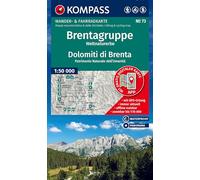 KOMPASS Wanderkarte 73 Brentagruppe, Weltnaturerbe / Dolomiti di Brenta 1:50.000: Wander- und Fahrradkarte in einem - inklusive Offline-Verwendung in ... Radwege. Skitouren. Langlaufen. Reiten.