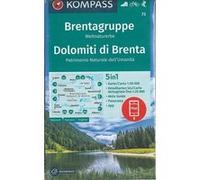 KOMPASS Wanderkarte 73 Brentagruppe, Weltnaturerbe / Dolomiti di Brenta 1:50.000: Wander- und Fahrradkarte in einem - inklusive Offline-Verwendung in ... Radwege. Skitouren. Langlaufen. Reiten.