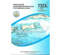 7323l pas de calais - de boulogne sur mer a calais et de dungeness De Boulogne-sur-Mer à Calais et de Dungeness à Dover, Echelle 1:75 000 - Collectif - Epshom - cartonné - Atlas / carte