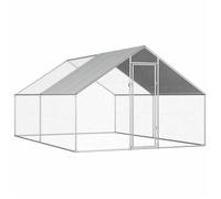 733®DECO- Enclos poulailler - Elégant Cage 4 à 6 poules d'extérieur 2,75 x 4 x 1,92 m Acier galvanisé BON2,75 x 4 x 1,92 m