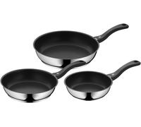 733706299 Devil Set De 3 Poêles Acier Inoxydable Argent 20 X 24 X 28 Cm