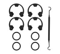 7337571 7170288 Kit de réparation de joints d'adoucisseur d'eau 4 clips 4 joints en caoutchouc et 1 outil de crochet 7337571 7170288 pour l'entretien des pièces de structure en sel