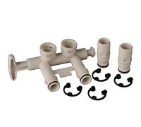 7345388 - Kit d'assemblage de vanne de dérivation pour adoucisseur d'eau avec (2) adaptateurs, (4) clips et (4) joints toriques