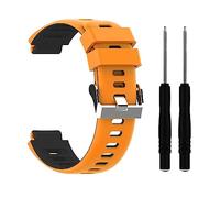 735XT Bracelet Compatible avec Garmin Forerunner 735XT Bracelet, Sport Bracelet Replacement Bande Respirant pour Forerunner 220 230 235 620 630 Approach S20 S5 S6 Hommes et Femmes (Orange)