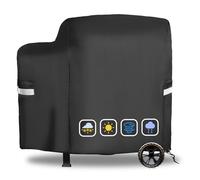 73700 Housse de barbecue pour Pit Boss 700FB/Classic 700/Lexington 540/Lexington 500/Series Housse de barbecue étanche 600D pour Pitboss PB500LX1, PB71705 avec poignée en tissu et cordon de serrage