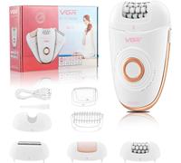 739 Épilateur Électrique Femme 3 En 1, Sans Fil Ipx4 Étanche Avec Tête De Rasoir Et Éliminateur De Callosités, 2 Vitesses & Lumière Led, Épilateur Rechargeable Pour Visage Et Corps[Z2612]