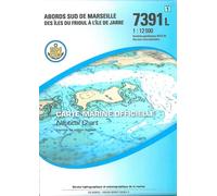 7391l abords sud de marseille - iles du frioul a ile de jarre - - Collectif - Epshom - Atlas / carte