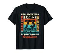 73e Anniversaire 73 Ans 876 Mois d'être génial né 1953 T-Shirt