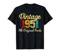 74 Ans Vintage Femmes 1951 74e Anniversaire pièces Originales T-Shirt