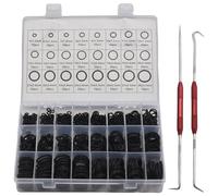 740 PIÈCES SéRies Ensemble de Joints Toriques en Caoutchouc Nitrile avec Outils à Crochet NBR Joints Toriques Joint D'éTanchéIté RéSistant à L' Kit de Joints Toriques