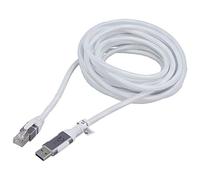 74161 Câble USB 3.0 RJ45 mâle, USB A mâle nickelé 5m blanc Goobay
