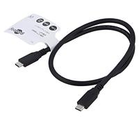 74190 Câble USB 4.0 USB C mâle, recto-verso 0,5 m noir 40 Gbps Goobay