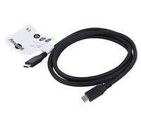 74196 Câble USB 4.0 USB C mâle, recto verso 1,5 m noir 20 Gbps Goobay