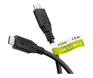 [74206] Goobay Câble USB-C™, USB 3.2, 60 W, 10 Gbit/s, 1,5 m