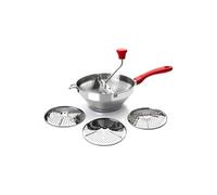 Ibili Presse-purée 742424 - 3 disques en acier inoxydable argenté 24 cm
