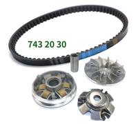 743 Kit Variateur D'embrayage De Ventilateur De Moto, Rouleaux De Poids, Courroie D'entraînement De Ventilateu, Pour Dean 6, 125cc, 150cc, Scooter, Cyclomoteur, Rl Go Kart Nipseyteko®