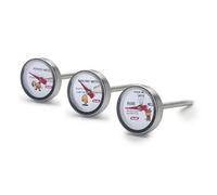 743406 set 3 thermomètres inox et plastique pour four