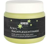 KREUL 74347 - Peinture acrylique phosphorescente à base d’eau 150 ml Pour peindre le bois, le papier, le carton, le polystyrène, la pierre, etc.