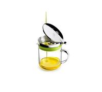 Ibili Recycleur d'huile Meat 0,5 L Inox & silicone Transparent