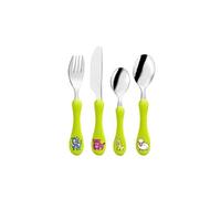 Amefa Tube 4 couverts pour enfants – Acier inoxydable 18/0, finition brillante – Vert anis