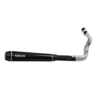 Echappement complet Arrow acier noir homologue Kawasaki Vulcan S 650 2021-2024