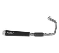 Silencieux ARROW Noir Acier Cap Gris Pour Kawasaki 650 VULCAN S 2025-2026