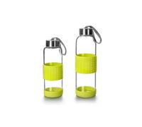745903V bouteille en verre et silicone sky 0.36l green