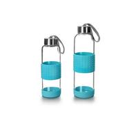 745905A bouteille en verre et silicone sky 0.5l blue